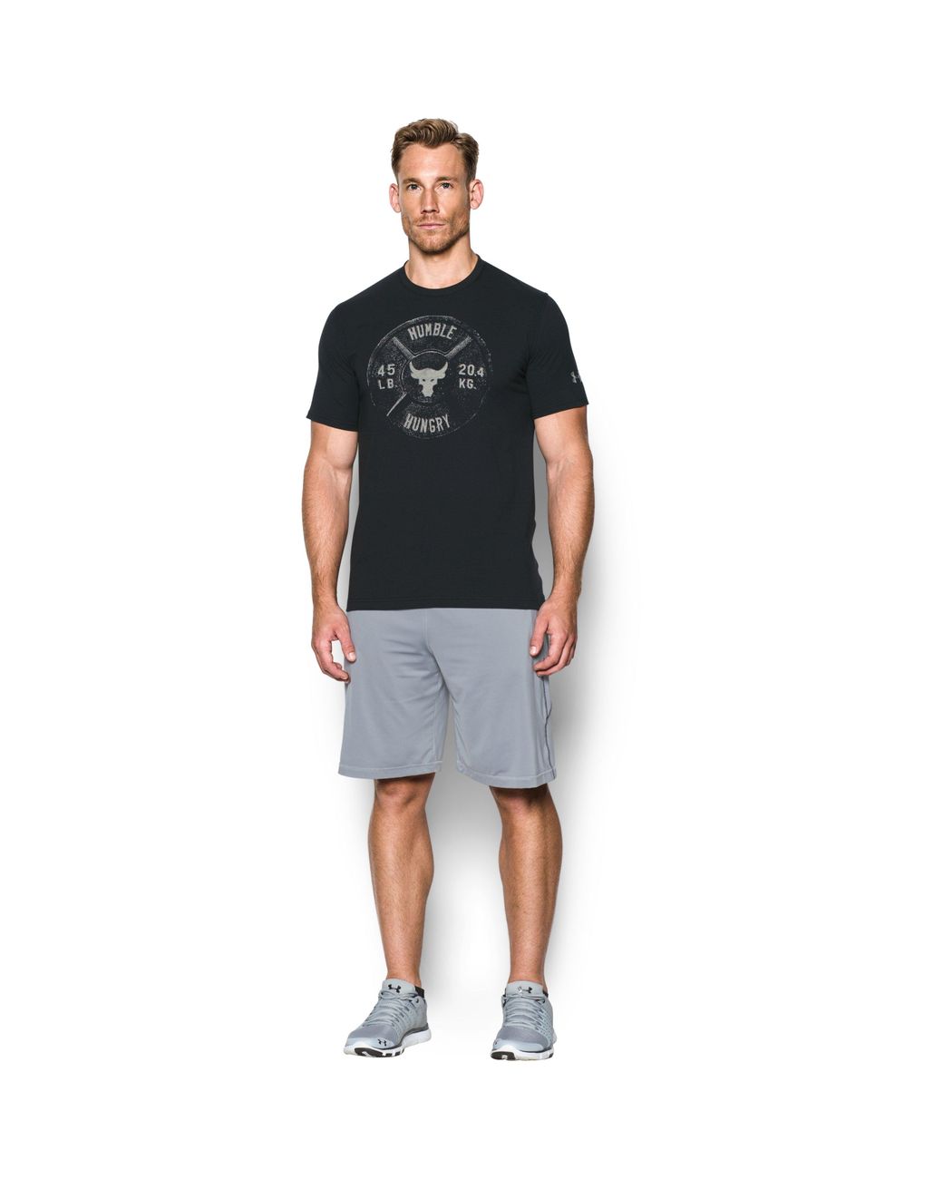 Under Armour Men s Ua X Project Rock Humble Hungry T shirt in Black for Men Lyst